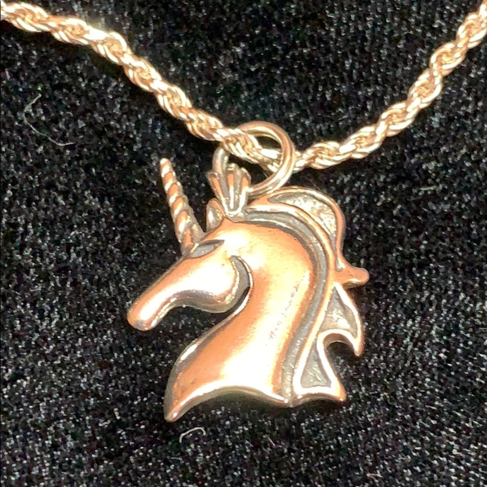 Unicorn Sterling Silver Chain Bracelet or Anklet